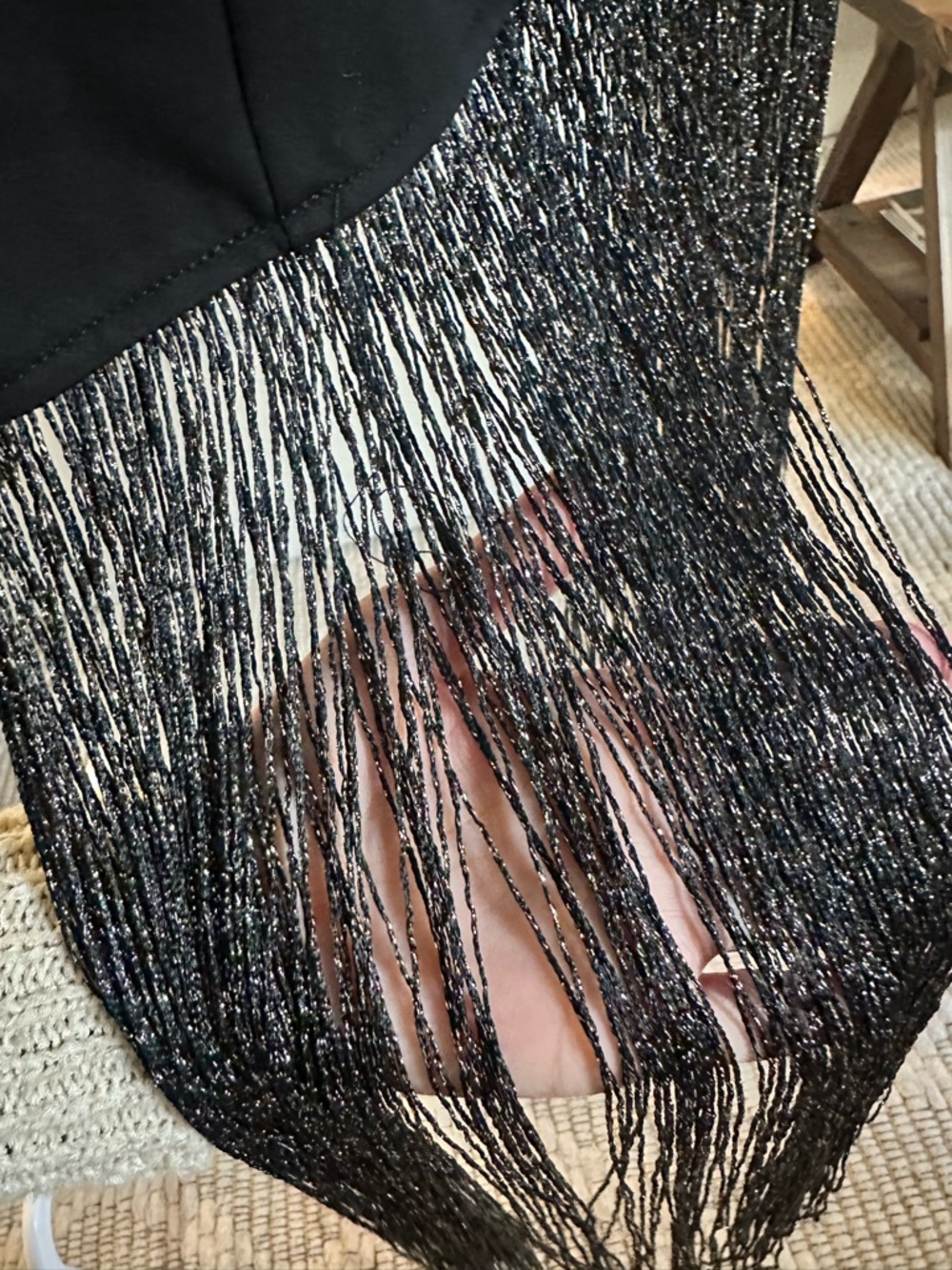 Superdown Cleo Strapless Fringe Dress S - Picture 8 of 10